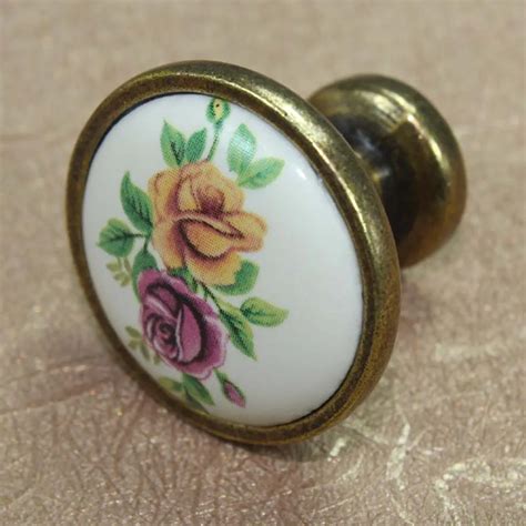 Porcelain Drawer Knob Antique 